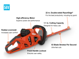ECHO Battery Hedge Clippers  w/ Battery & Charger #DHC-2300C1
