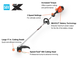 ECHO Battery Weed Trimmer w/ Battery & Charger #DSRM-2600C2