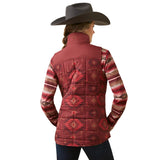 Ariat Ladies Crius Insulated Vest Burnt Rose Print  #10046683