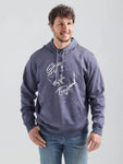 Wrangler George Strait Out of Texas Hoodie Navy Heather #112319021