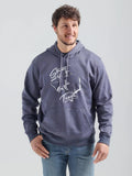 Wrangler George Strait Out of Texas Hoodie Navy Heather #112319021