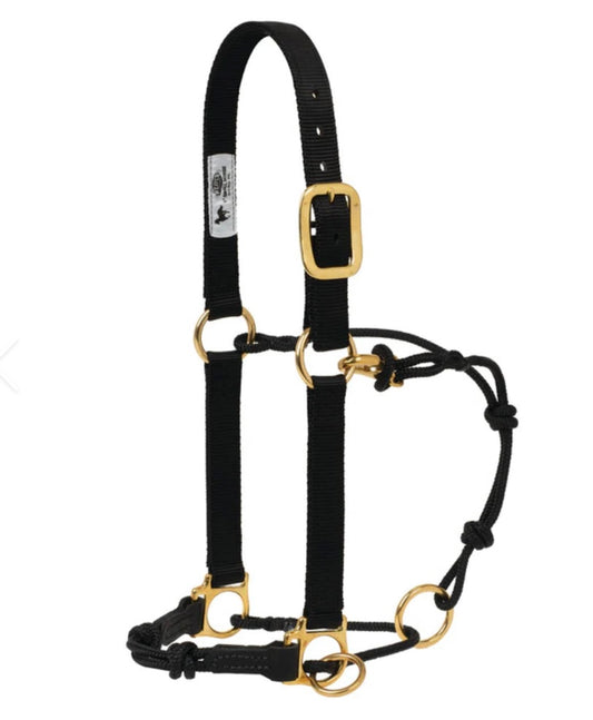 HORSEMAN'S HALTER WITH SIDE RING #35050