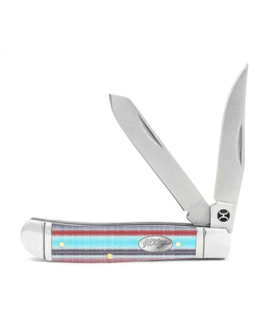 Hooey Large Cali Stripe Trapper Knife #HK124