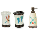 HiEnd Accents Bright Cactus 3 Piece Bath Set