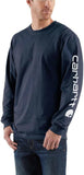 Carhartt LOOSE FIT HEAVYWEIGHT LONG-SLEEVE LOGO SLEEVE GRAPHIC T-SHIRT #K231