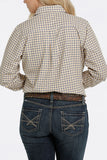 Cinch Ladies Mint Plaid Rodeo Shirt #MSW9164072