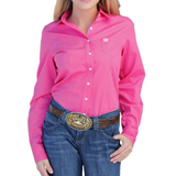 Cinch Ladies Pink Western Shirt #MSW9164033