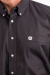 Cinch Men's Solid Classic Fit Solid Button Down Black #MT10320083