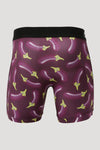Cinch Men's 9in Boxer Briefs Eggplant  #MXY6002027