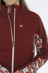 Cinch Ladies Maroon Aztec Bonded Jacket #MAJ9857001