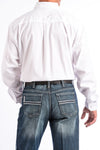 Cinch Men's Solid Classic Fit Solid Button Down White #MT10320020