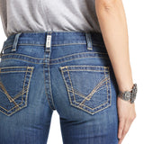 Ariat Ladies Mid Rise Arrow Fit Boot Cut Jeans #10039606