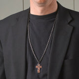 Montana Silversmiths Faded Glory Cross Necklace NC3771BLB