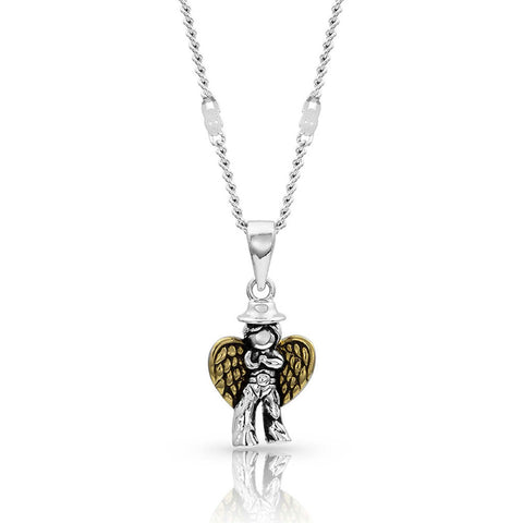 Montana Silversmiths Cowboy Angel Pendant Necklace NC4117