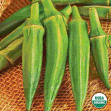 Okra, Clemson Spineless #80 Organic Seeds, 5.3g #1404