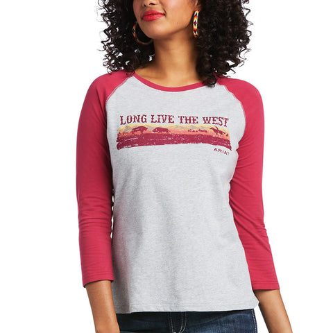 Ariat Ladies R.E.A.L™Long Live the West T-Shirt #10039776