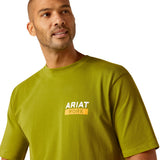 Ariat Men's Rebar Cotton Strong Work T Green #10048748