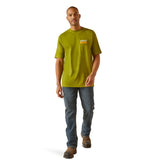 Ariat Men's Rebar Cotton Strong Work T Green #10048748