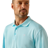 Ariat Men's AC Polo Shirt Aqua #10051345