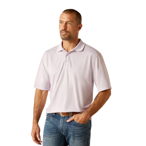 Ariat Men's AC Polo Shirt Pink #10051346