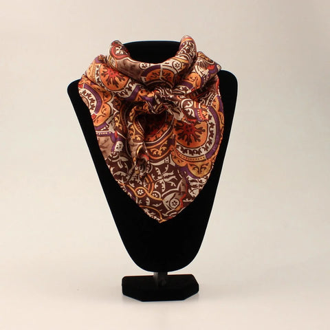 Wild Rag Silk Brown Floral #0906497