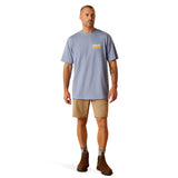 Ariat Men's Rebar Cotton Strong Work T Blue #10048749