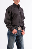 Cinch Men's Solid Classic Fit Solid Button Down Black #MT10320083