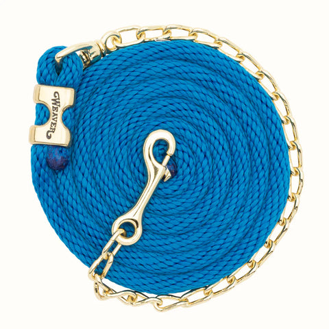 Poly Lead Rope with Brass Plated Swivel Chain #35-2125