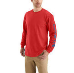Carhartt LOOSE FIT HEAVYWEIGHT LONG-SLEEVE LOGO SLEEVE GRAPHIC T-SHIRT #K231