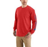 Carhartt LOOSE FIT HEAVYWEIGHT LONG-SLEEVE LOGO SLEEVE GRAPHIC T-SHIRT #K231