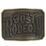 Montana Silversmiths Dale Brisby Just Rodeoin Belt Buckle A925CDB