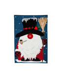Evergreen Winter Gnome Linen Garden Flag - 12.5" x 18" #14L10054