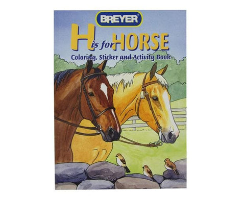BREYER COLORING & ACTIVITY BOOK "H" IS FOR HORSE #4120