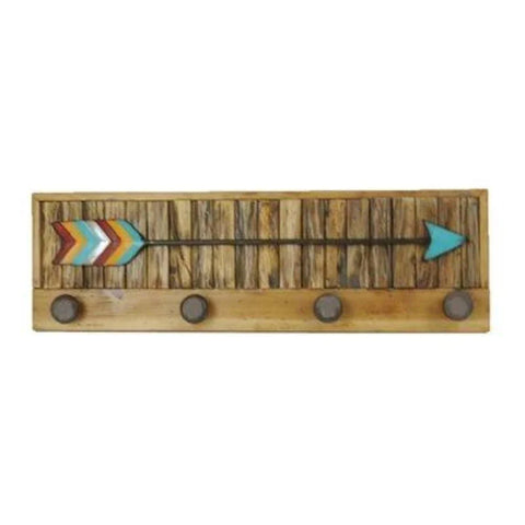 Turquoise Arrow w/ Knobs Wall Hanging
