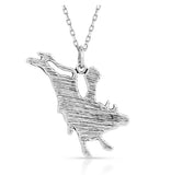 Montana Silversmiths Bull Rider Pendant Necklace NC5657
