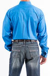 Cinch Men's Solid Classic Fit Solid Button Down Blue #MTW1003799