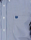 Cinch Men's Royal Blue Pinstripe Button Down Shirt #MTW1104729