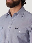 Wrangler Men's Cowboy Cut Long Sleeve Western Snap Chambray Work Shirt #70130MW