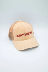 Carhartt Canvas Mesh-Back Logo Graphic Snap Back Cap #101195
