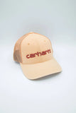 Carhartt Canvas Mesh-Back Logo Graphic Snap Back Cap #101195
