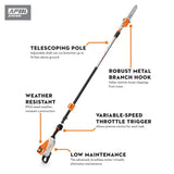 Stihl HTA 135 Battery Powered Pole Pruner  (Unit Only) #LA01-200-0001