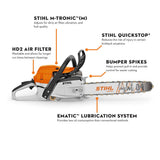Stihl MS 261 Gasoline Chainsaw 20"  #1141-200-0677