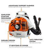 Stihl BR 350 Gasoline Back Pack Blower  #4244-011-1608