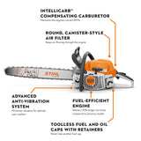 Stihl MS 271 Gasoline Chainsaw 20"  #1141-200-0682