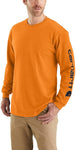 Carhartt LOOSE FIT HEAVYWEIGHT LONG-SLEEVE LOGO SLEEVE GRAPHIC T-SHIRT #K231