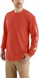 Carhartt LOOSE FIT HEAVYWEIGHT LONG-SLEEVE LOGO SLEEVE GRAPHIC T-SHIRT #K231