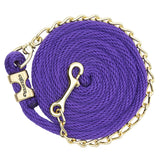 Poly Lead Rope with Brass Plated Swivel Chain #35-2125