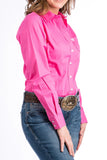 Cinch Ladies Pink Western Shirt #MSW9164033