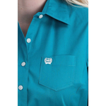Cinch Ladies Teal Western Shirt #MSW9164167