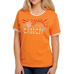 Cinch Ladies Desert Sunset Print T-Shirt #MSK7890003